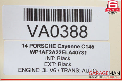 11-18 Porsche Cayenne 958 Rear Right Side Door Window Regulator Motor Unit OEM
