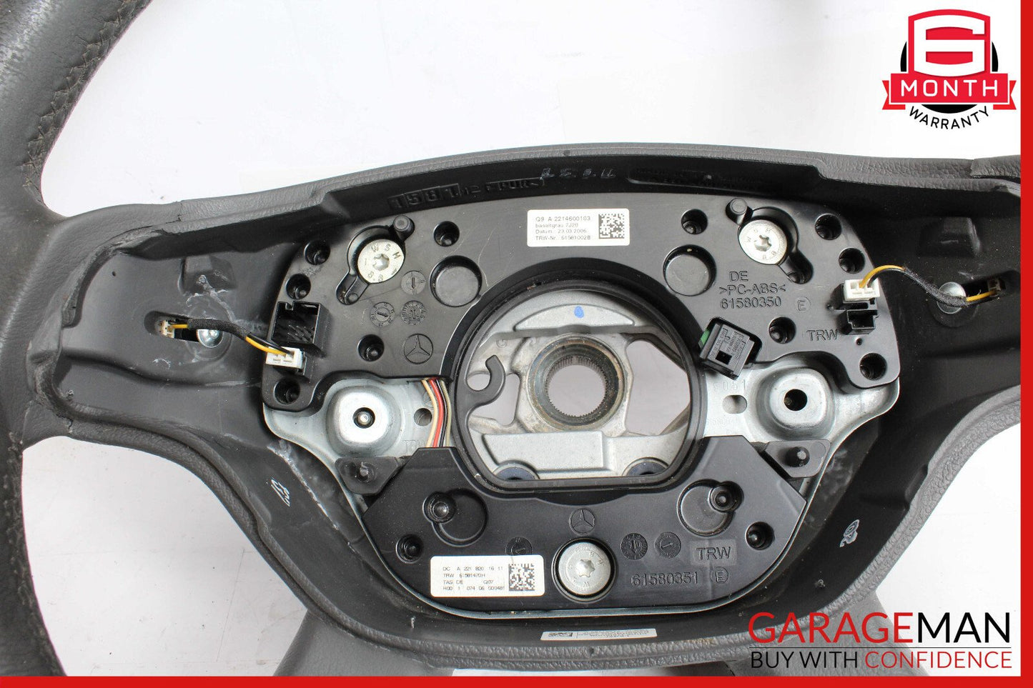 07-10 Mercedes W221 S550 CL550 Steering Wheel Black 2218201611 OEM