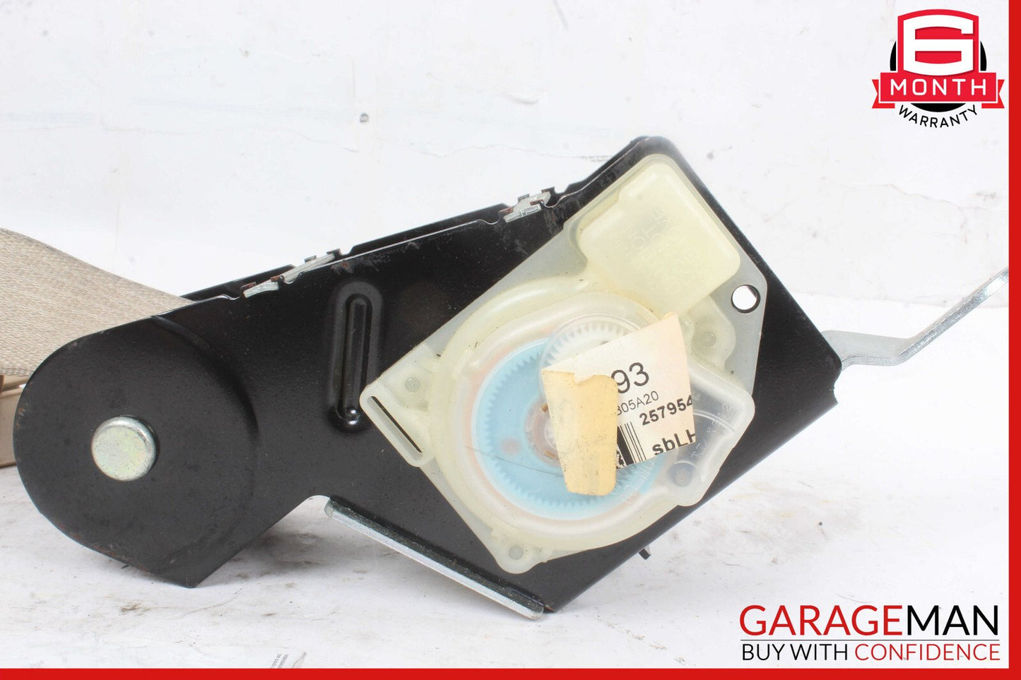 05-11 Cadillac STS Rear Left Seatbelt Seat Belt Retractor Beige OEM