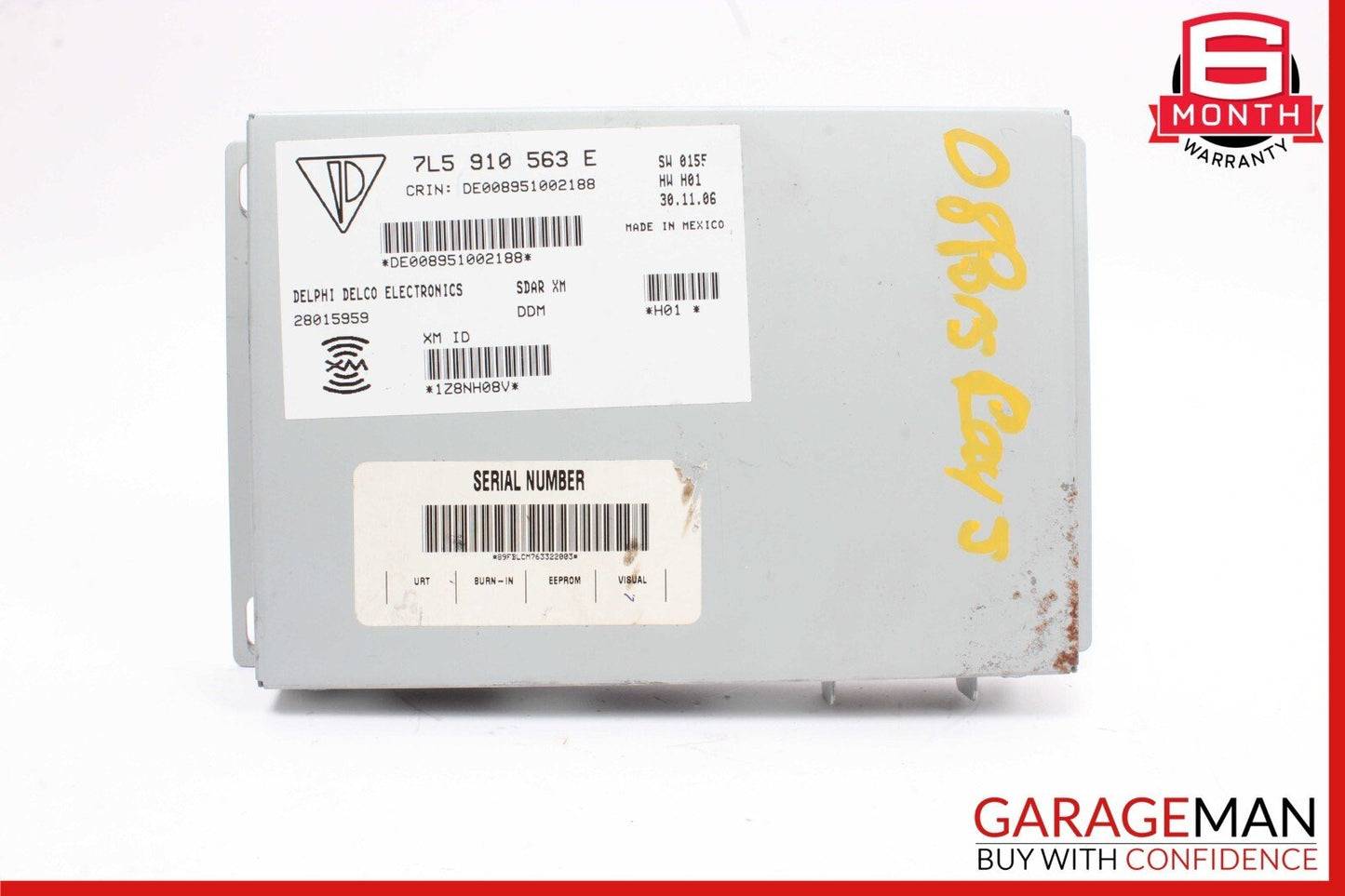 03-10 Porsche Cayenne S 955 957 Sirius Satellite Radio Receiver Module Unit OEM