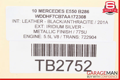 10-14 Mercedes W212 E550 Front Left Driver Side Door Window Regulator Motor OEM