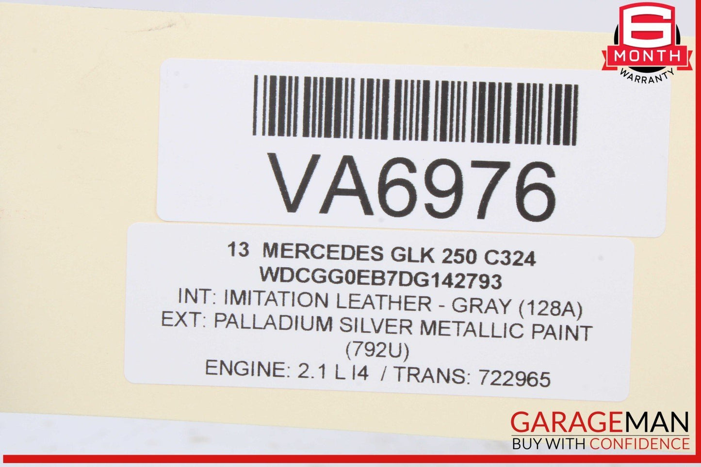 10-15 Mercedes X204 GLK250 Front Left Driver Side Reinforcement Bumper Bracket