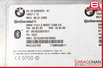 07-14 BMW X5 X6 Telematic Control Module Computer 9205929 OEM