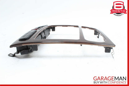 01-04 Mercedes W203 C240 Center Console Radio Hazard Light Trim Panel Bezel Wood