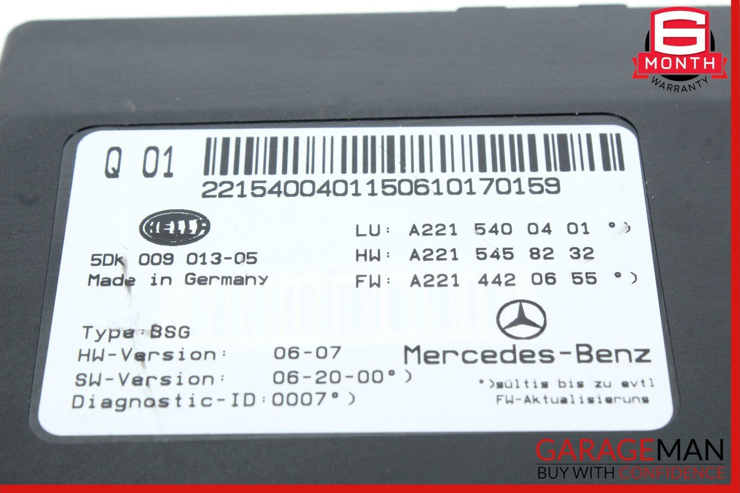 07-14 Mercedes W221 S550 CL550 Electric Power Supply Control Fuse Box Module OEM