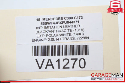 15-20 Mercedes W205 C300 GLC350e Front Right Side Door Lock Latch Actuator OEM