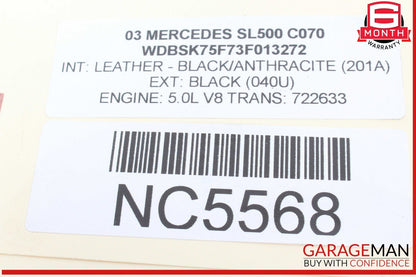 03-06 Mercedes R230 SL500 Generator Alternator 150 AMP 0121541302 OEM