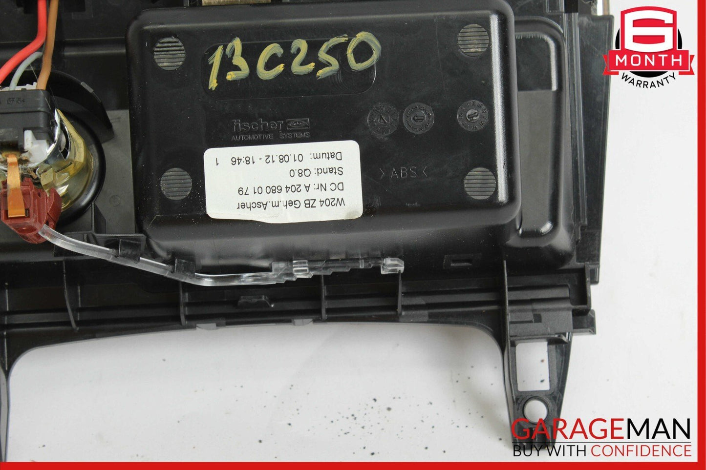 08-14 Mercedes W204 C250 Center Console Ashtray Ash Tray Lighter Compartment