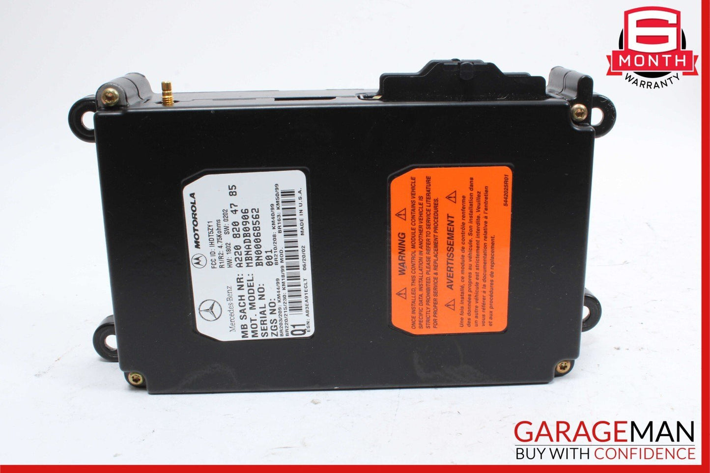 00-06 Mercedes R230 SL500 CLK55 AMG Voice Command Control Module 2208204785 OEM