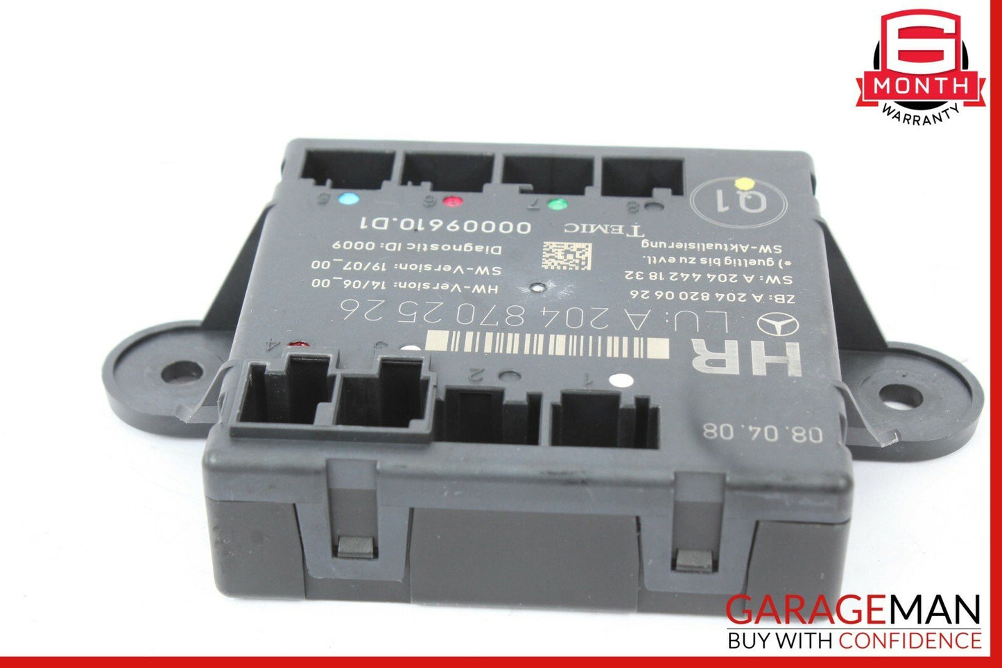 08-14 Mercedes W204 C300 C350 Rear Right Side Door Control Module 2048702526 OEM