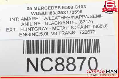 03-09 Mercedes W211 E500 E350 Front Left Driver Side Door Lock Latch Actuator
