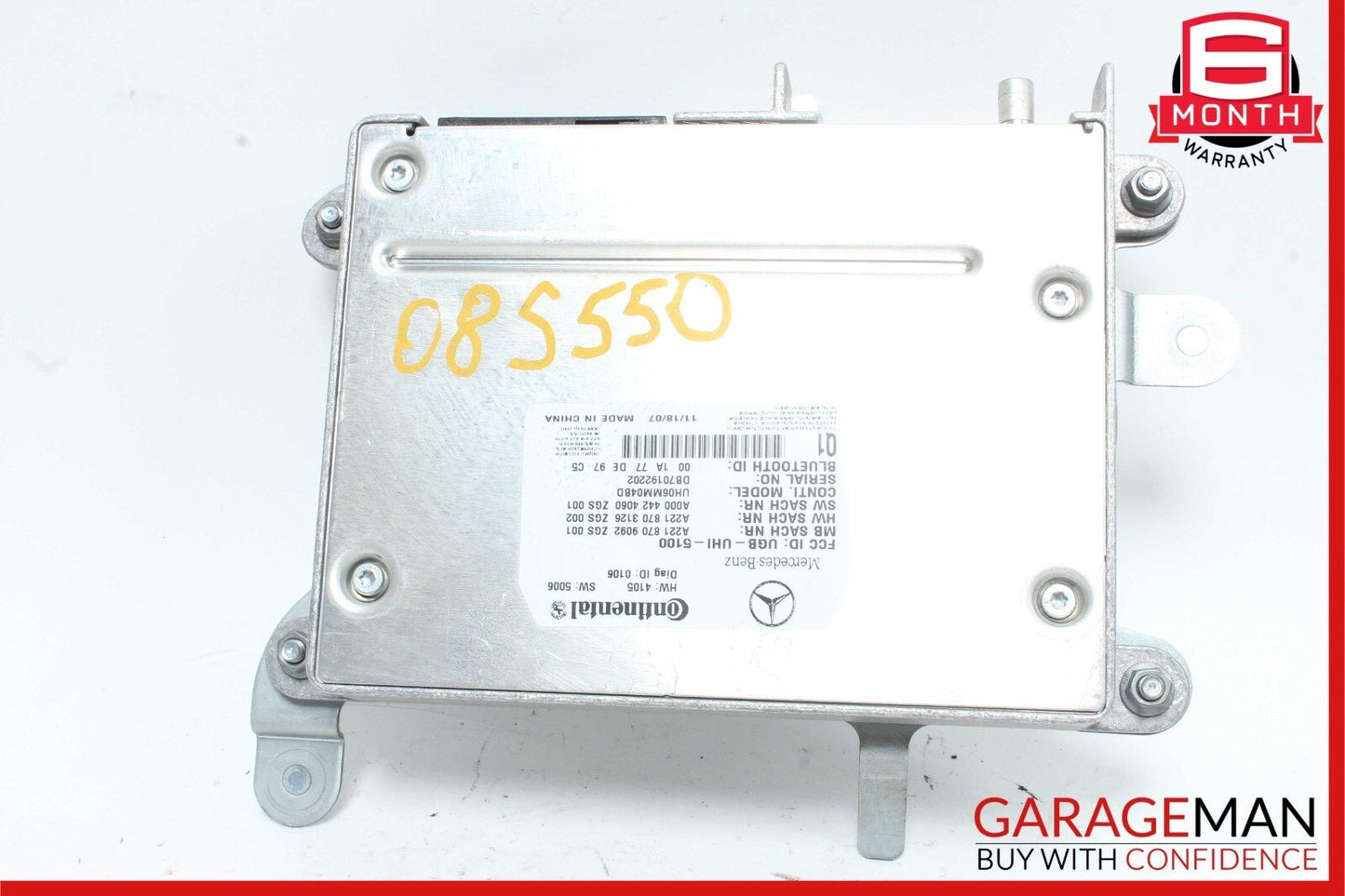 07-10 Mercedes W221 S550 CL550 Bluetooth Communication Module Unit OEM