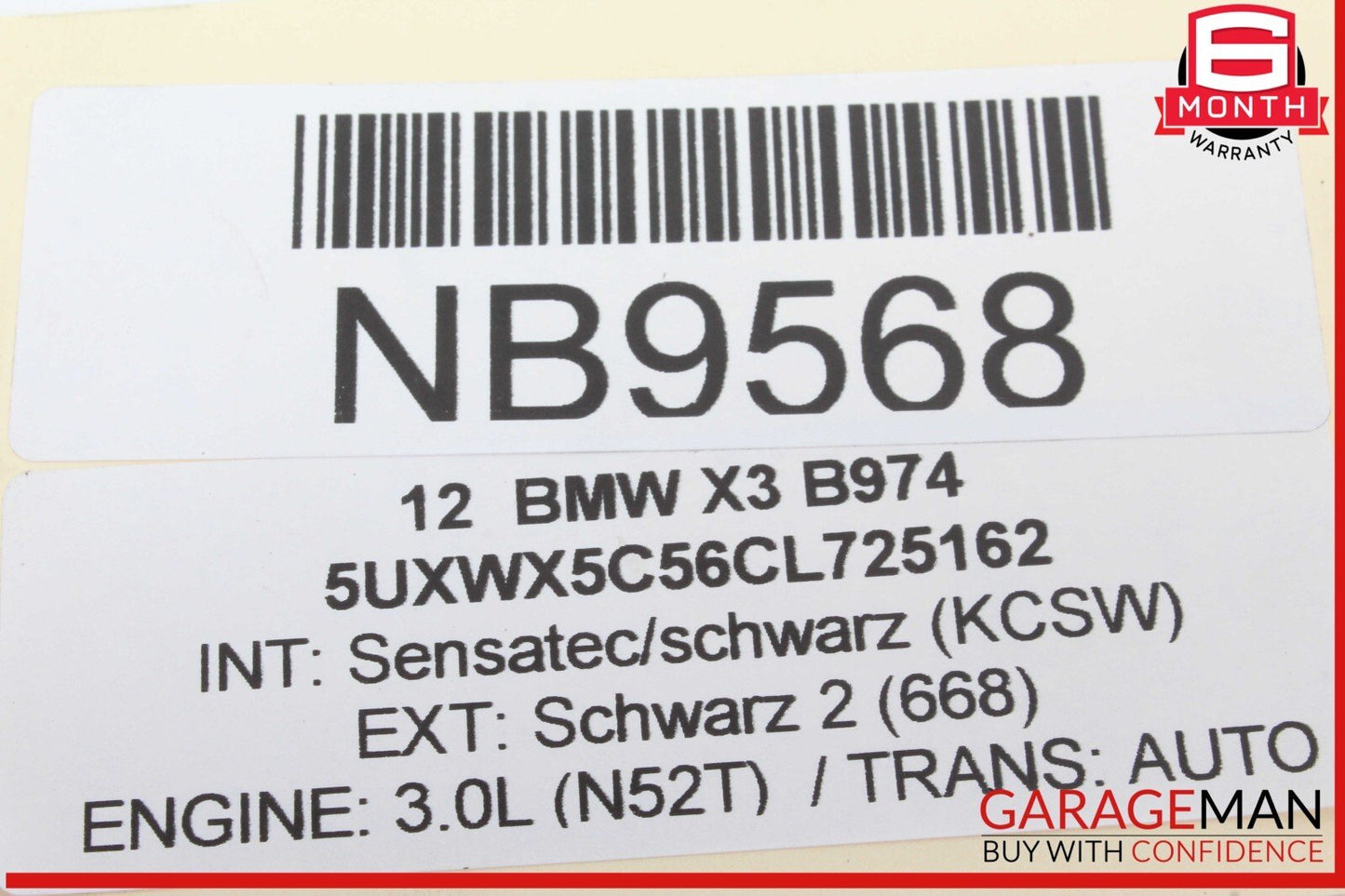 11-17 BMW X3 F25 Front or Rear Heated Seat Control Module Unit 9216468 OEM