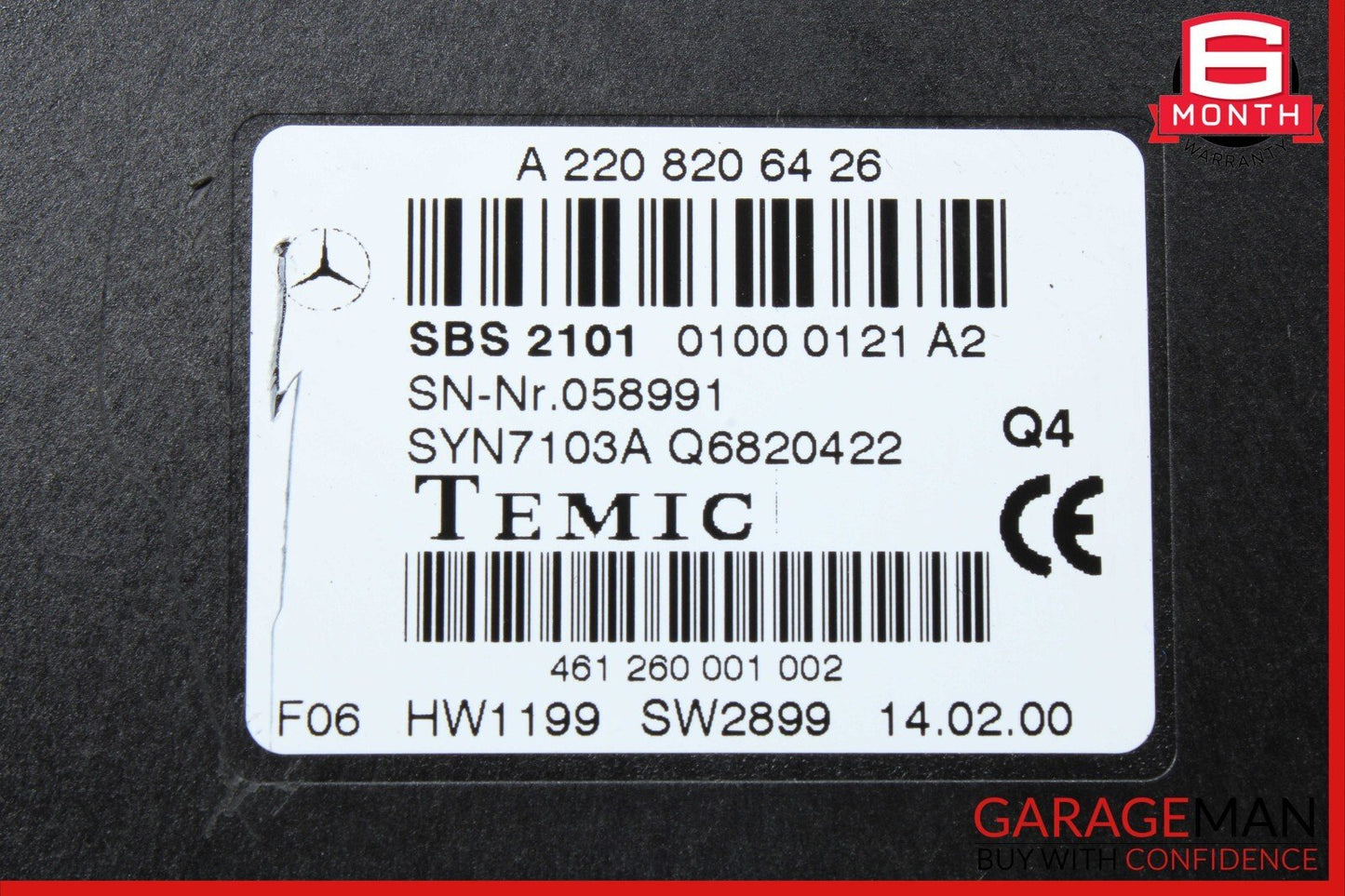 00-06 Mercedes W220 S500 CL500 SL500 Communication Voice Control Module Unit