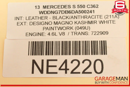 07-13 Mercedes W221 S550 S600 Front Right Side Bumper Reinforcement Bracket OEM