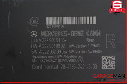 14-17 Mercedes W222 S550 Rear Left or Right Side Seat Control Module Unit OEM