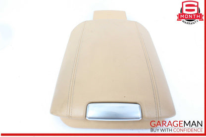 11-18 Porsche Cayenne 958 Center Console Armrest Arm Rest Door Lid Beige OEM