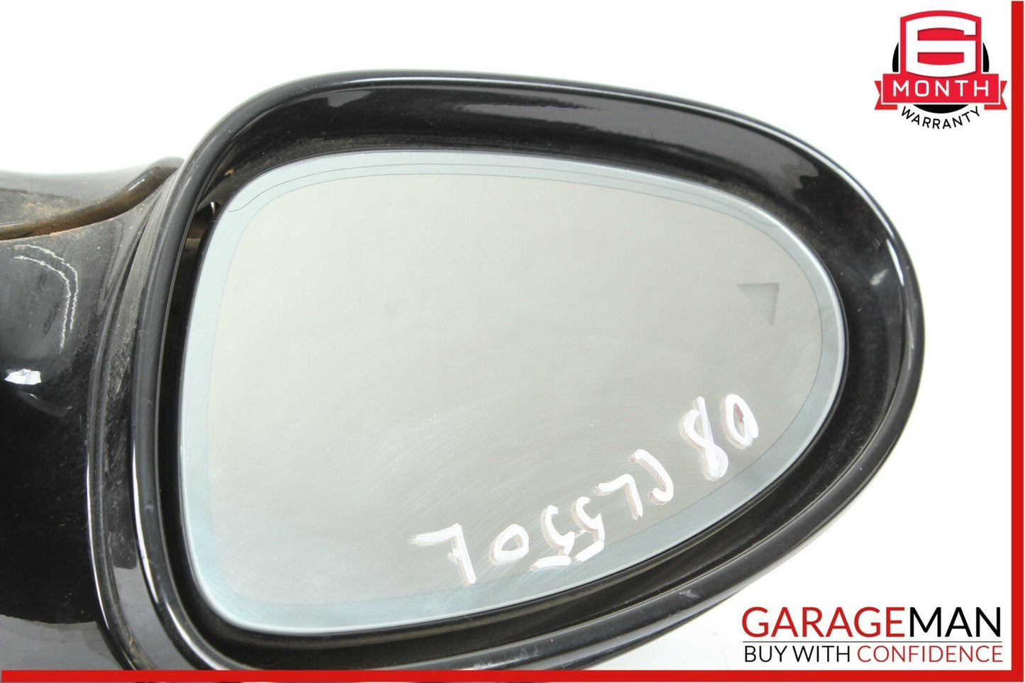 07-09 Mercedes W216 CL550 Front Left Driver Side Mirror Door Rear View Black