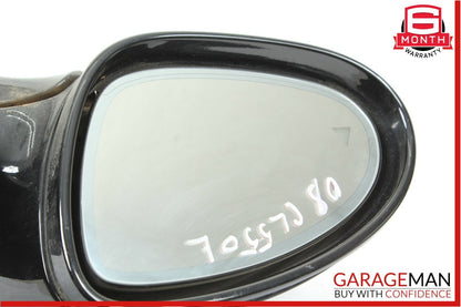 07-09 Mercedes W216 CL550 Front Left Driver Side Mirror Door Rear View Black