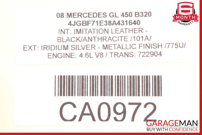07-16 Mercedes X164 GL450 GL350 GL320 3rd Third Row Seat Motor 1648201942 OEM