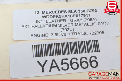 12-16 Mercedes R172 SLK350 Rear Right or Left RWD Driveshaft Drive Axle CV Shaft