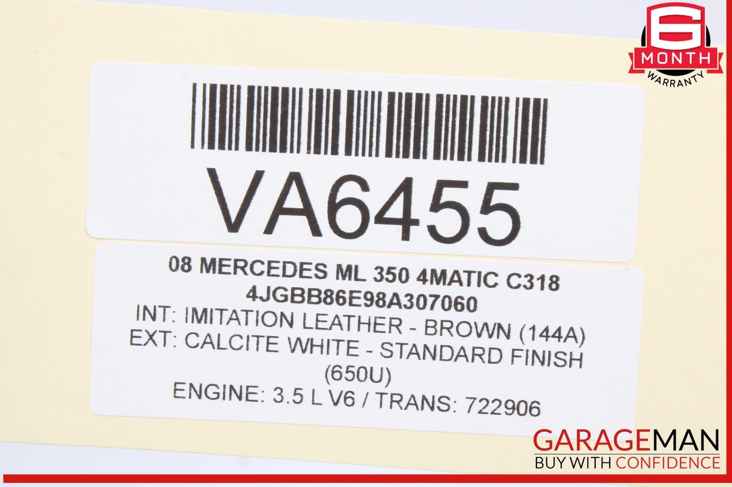 06-09 Mercedes W164 ML350 Front Left Side Foglight Fog Light Trim Cover OEM