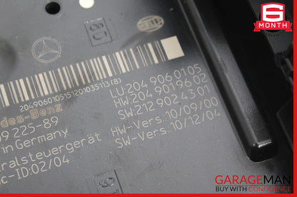 10-14 Mercedes W204 C250 C300 Rear Fuse Relay Box 2049060105 OEM