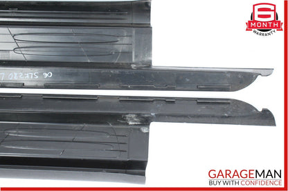 05-11 Mercedes R171 SLK280 Front Left & Right Door Step Sill Scuff Plate Set OEM