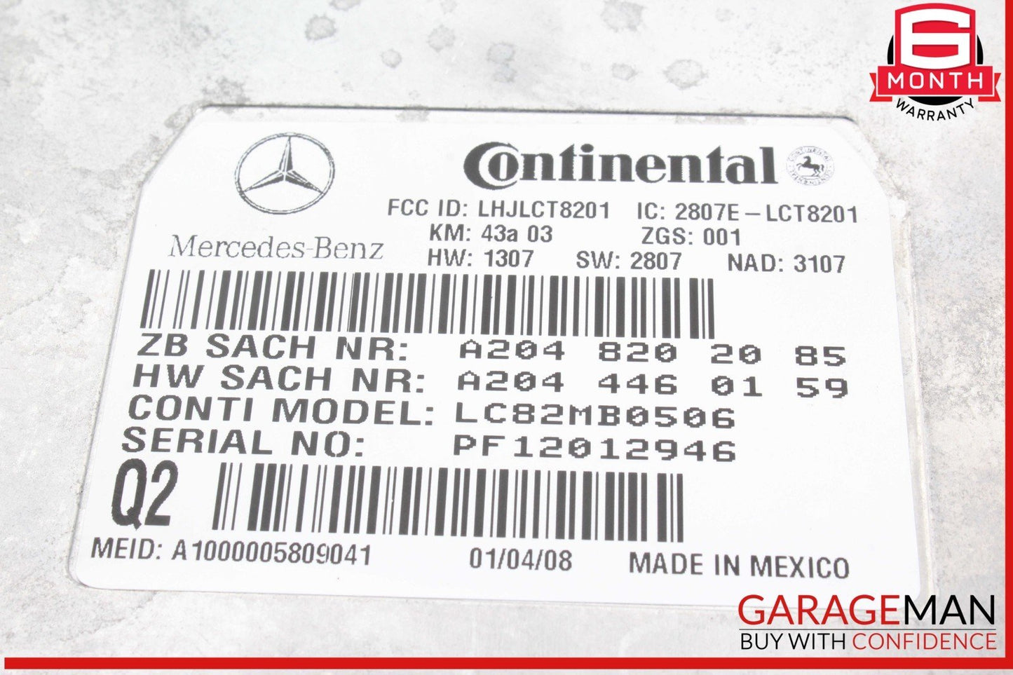 Mercedes X164 GL550 ML350 Voice Communication Control Module 2048202085 OEM