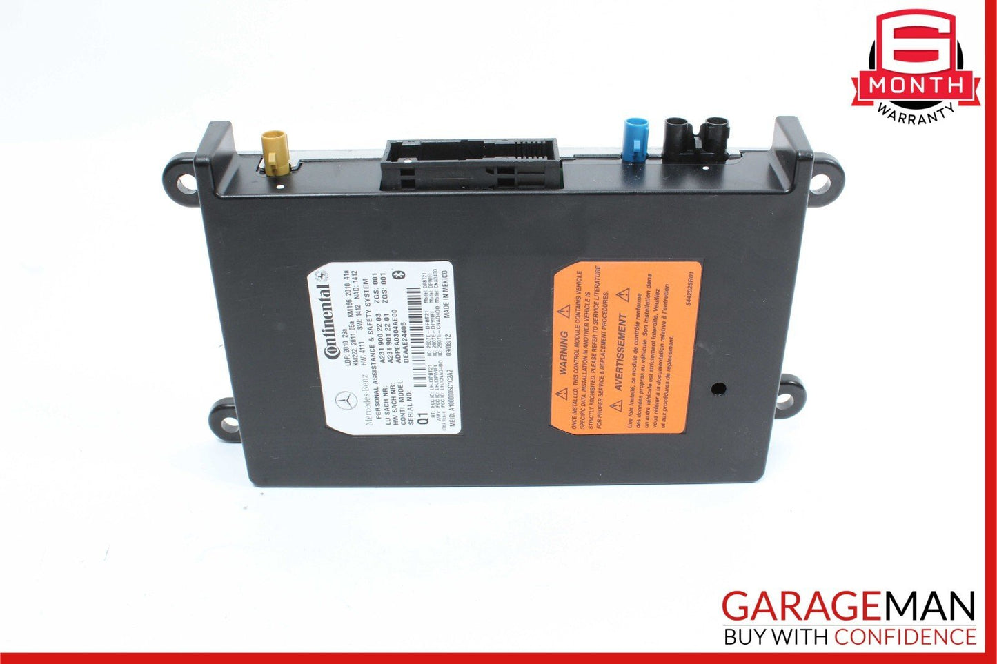 10-16 Mercedes E350 SLK250 ML550 C250 Tele Aid Communication Control Module