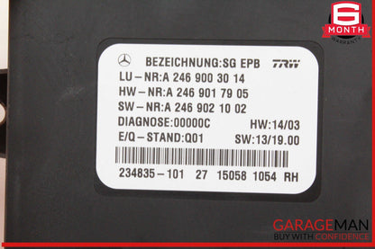 12-20 Mercedes W117 CLA250 SLK350 Hand Parking Brake Control Module Unit OEM