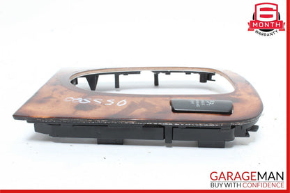 00-06 Mercedes W220 S430 S500 Front Center Console Shift Shifter Trim Bezel Wood