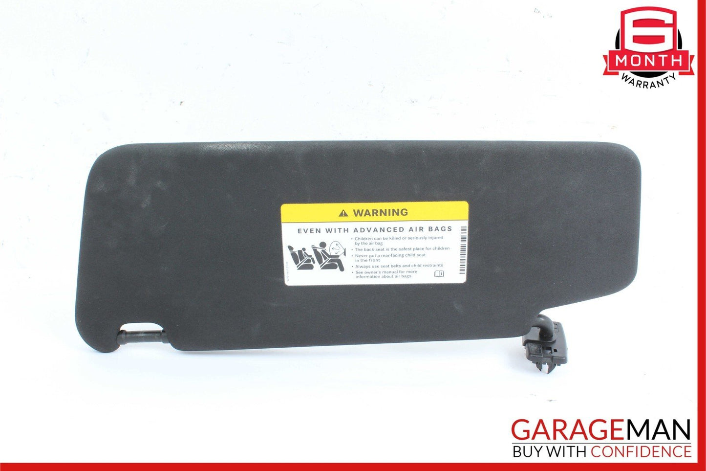 08-14 Mercedes C250 C300 C350 Front Right Side Sunvisor Sun Visor Cover Black