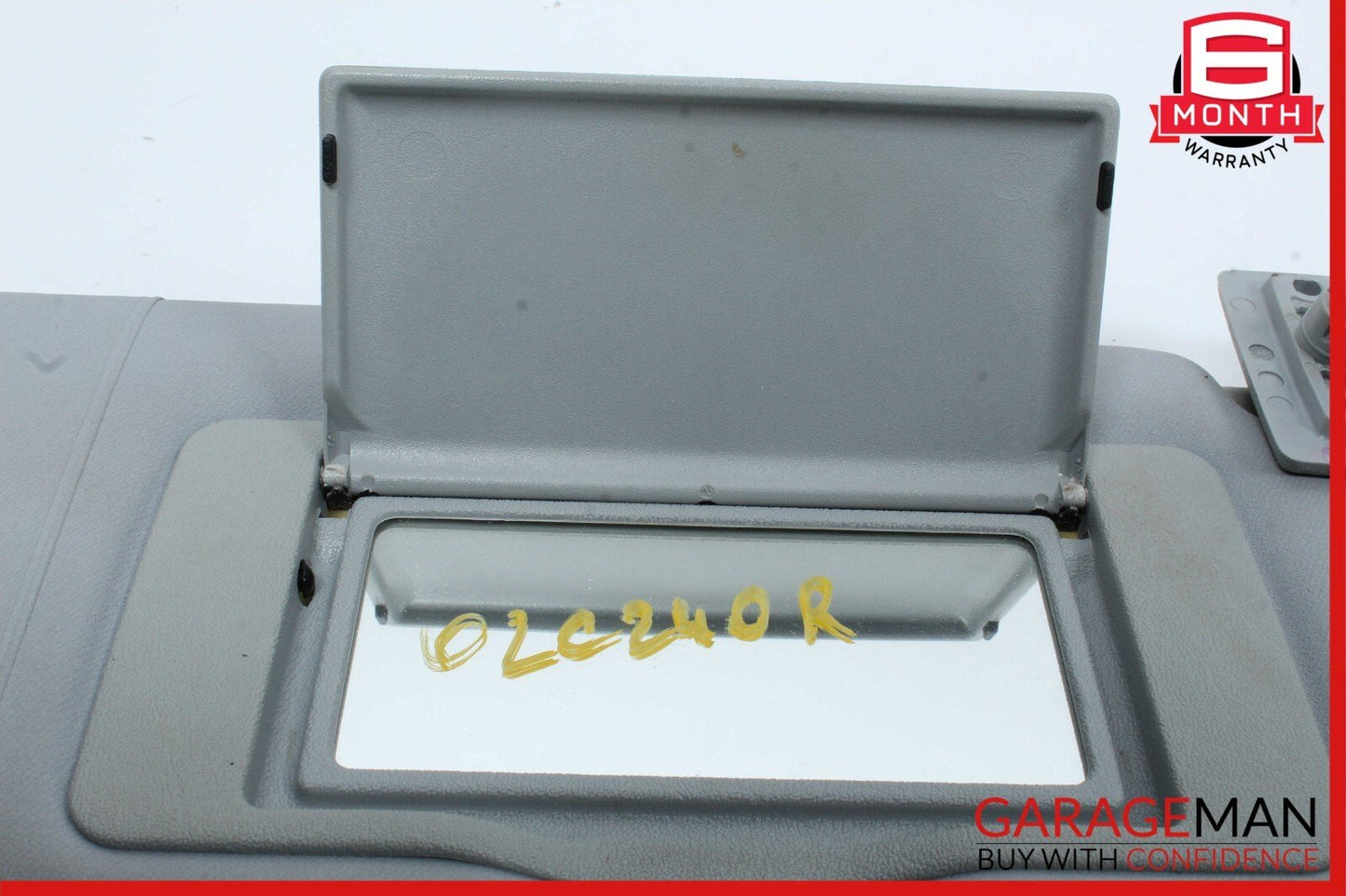 01-07 Mercedes W203 C240 C32 AMG Front Right Side Sunvisor Sun Visor Grey OEM