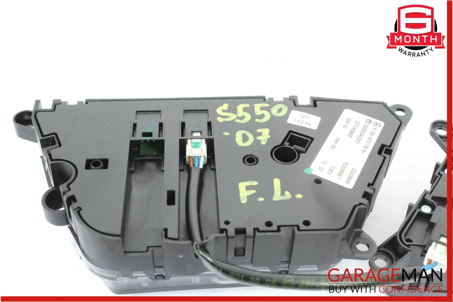 07-13 Mercedes W221 S550 CL600 Front Left Side Seat Control Switch Set Assembly