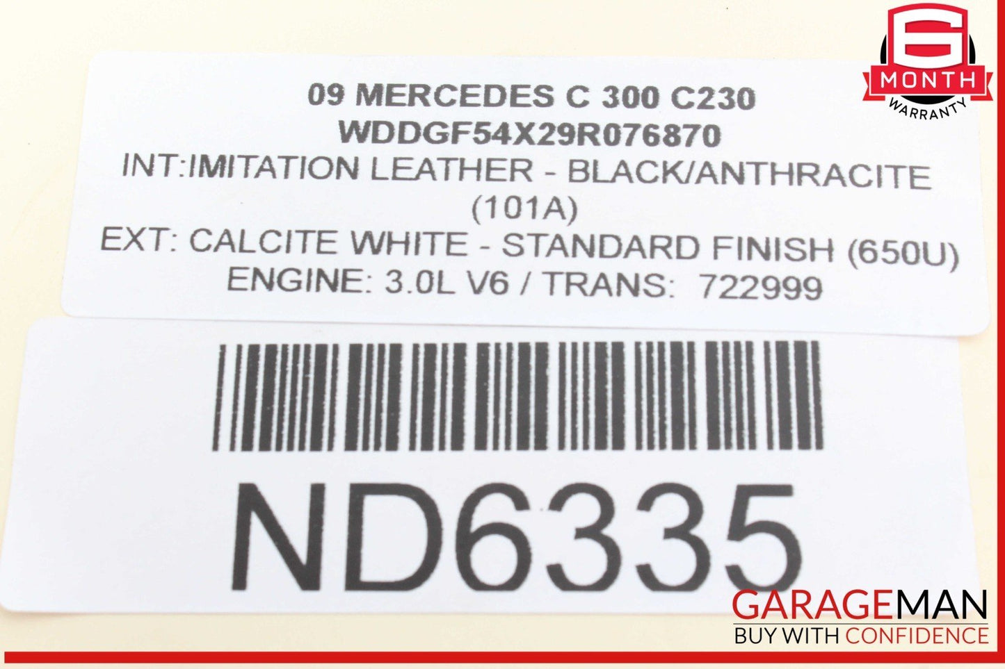 08-14 Mercedes W204 C300 Rear Right and Left Suspension Coil Spring Set OEM