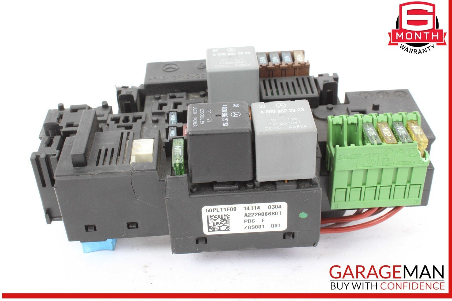 14-18 Mercedes W222 S550 S600 GLC350e Relay Fuse Box 2229066801 OEM