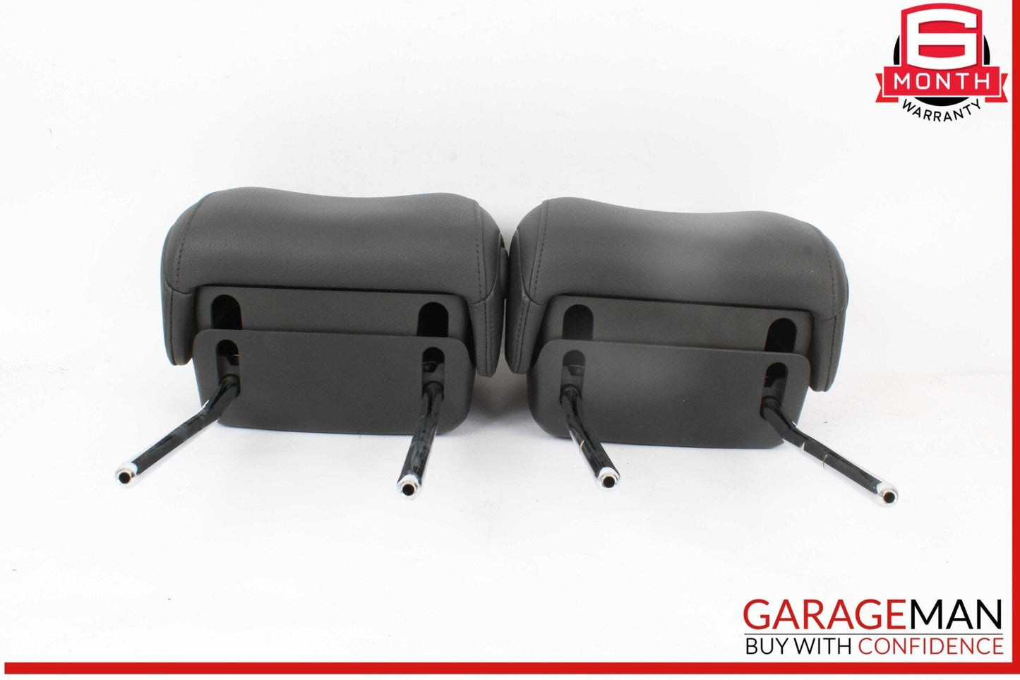 17-19 Audi A4 Front Left & Front Right Side Head Rest Headrest Black OEM