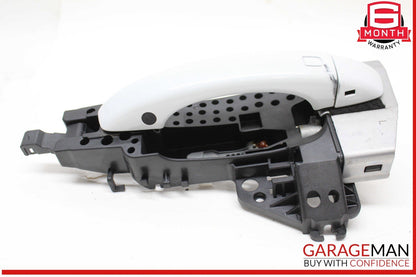 17-24 Audi Q7 Front Left Driver Side Exterior Door Handle White 4M1837885A OEM