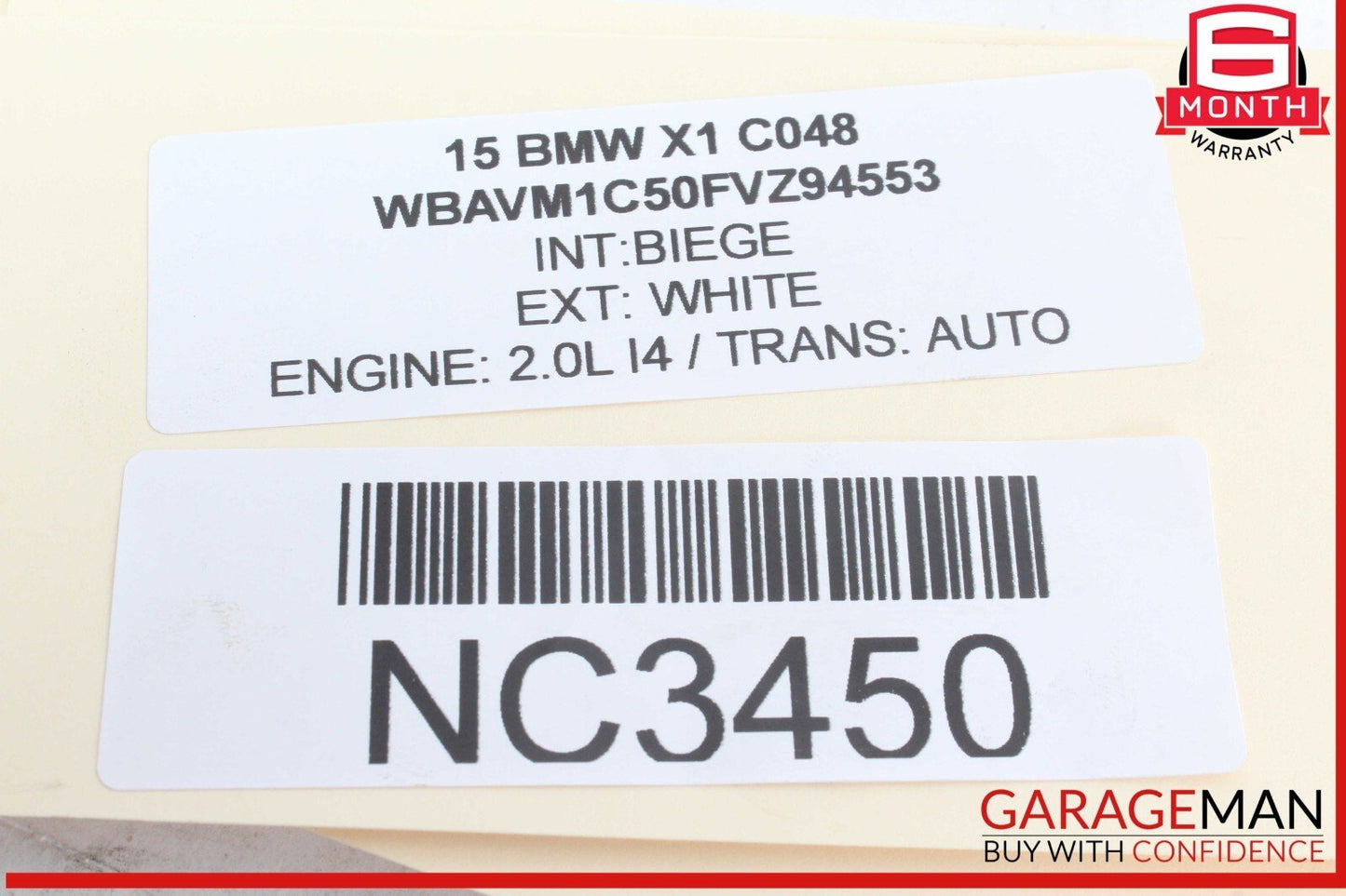 12-15 BMW X1 Engine Oil Cooler Radiator 7521064 OEM