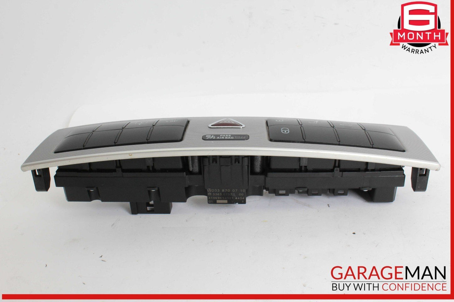 05-07 Mercedes W203 C230 Hazard Light Door Lock Control Panel 2038700710 OEM