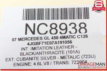 03-12 Mercedes X164 GL450 4MATIC E550 Front Right Seat Control Module OEM