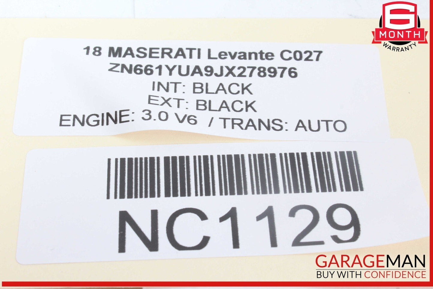 17-20 Maserati Levante S M161 Steering Column Cover Trim Black OEM