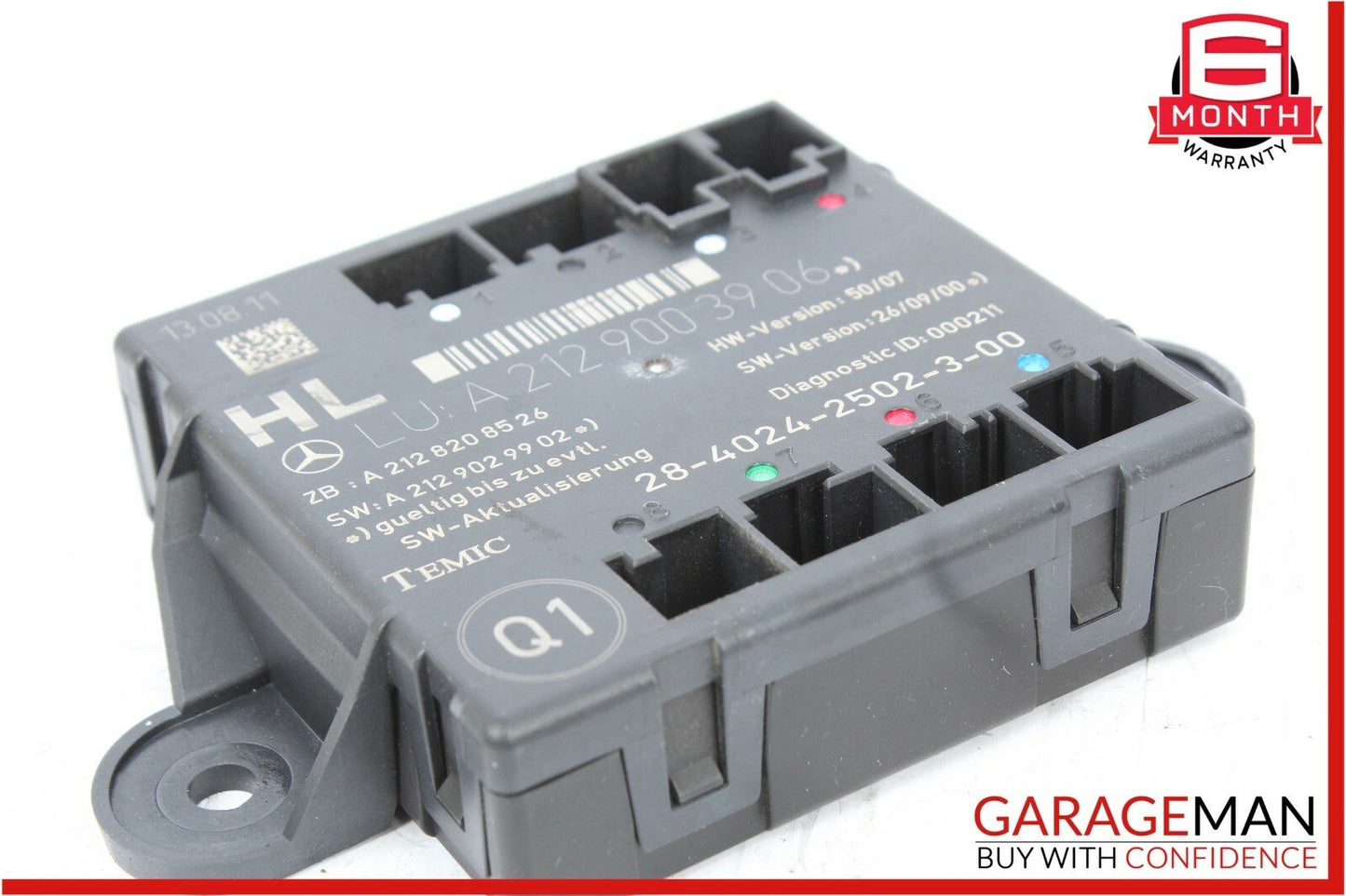 08-14 Mercedes W204 C250 C300 Rear Left Driver Side Door Controller Module