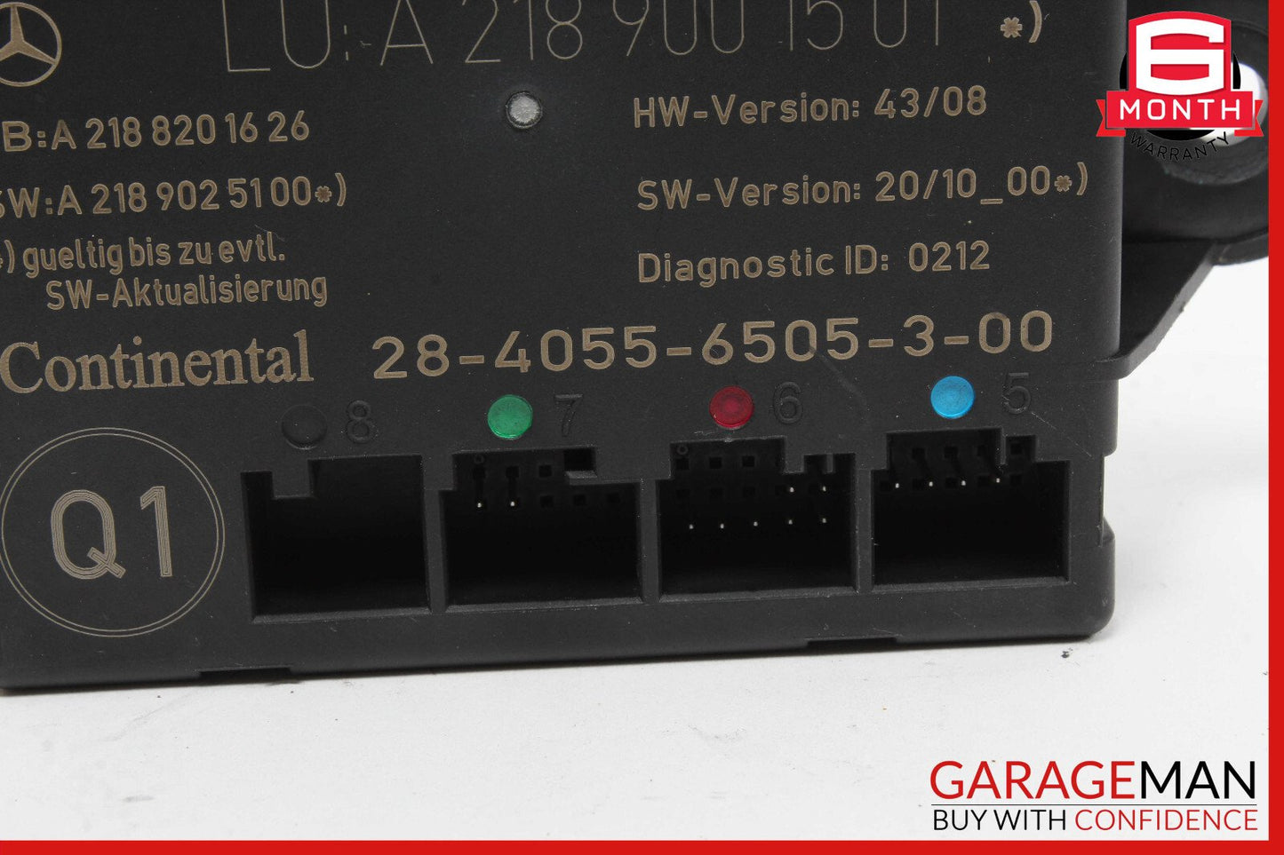 08-18 Mercedes W218 CLS550 C250 E550 Rear Right Side Door Control Module Unit
