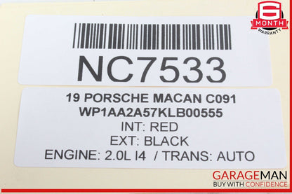 15-24 Porsche Macan Rear Left Side Blind Spot Radar Sensor Control Module Unit