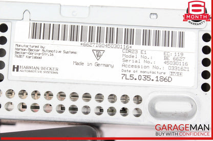 03-10 Porsche Cayenne 955 957 Harman Becker Head Unit Radio CD Player 7L5035186D