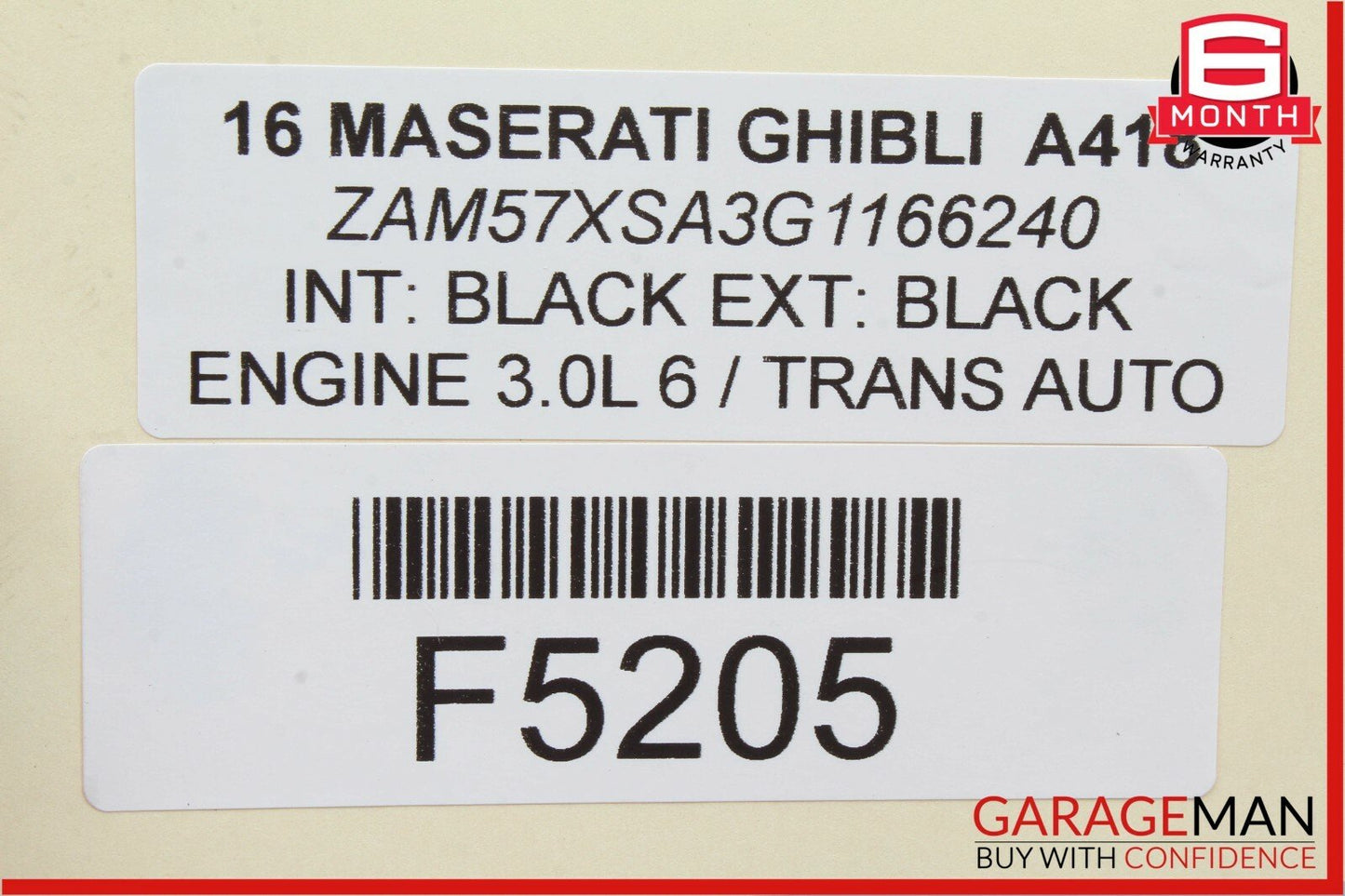 14-17 Maserati Ghibli Rear Left Driver Side Door Hinge Support Brackets OEM