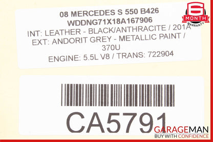 07-09 Mercedes W221 S550 S450 Rear Left or Right Side Door Audio Speaker