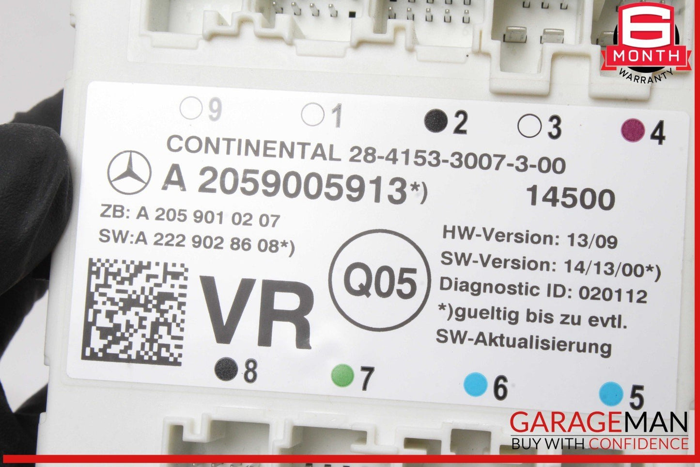 15-20 Mercedes W205 C300 Front Right Passenger Side Door Control Module Unit OEM
